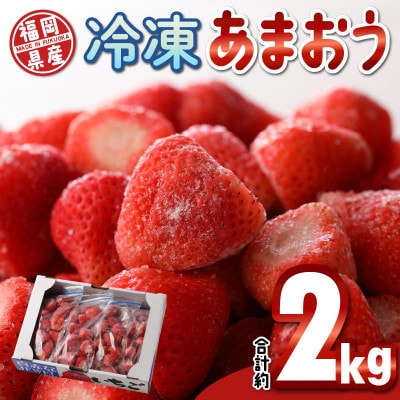 福岡県産　冷凍あまおう　約2kg(約500g×4パック)