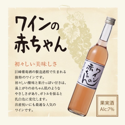 女性に大人気!ワインの赤ちゃん(500ml×2本)ブルーベリーワインセミドライ(500ml×1本)