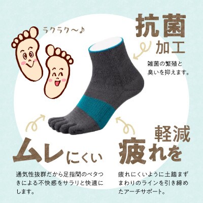 和紙×コラーゲンナイロン アルキテクト・クール3足入り(3色/M寸)