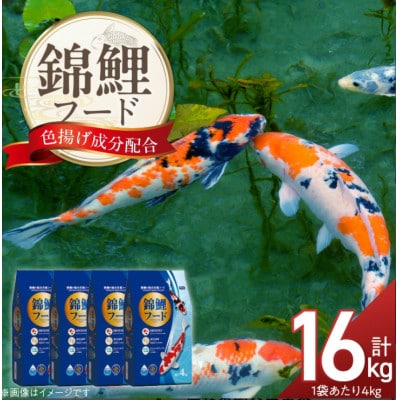 錦鯉フード 4kg×4袋(久留米市)
