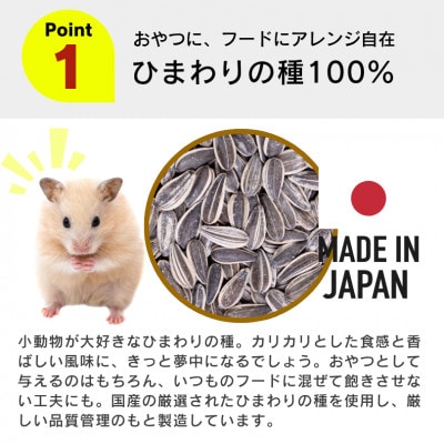 わが家のプチアイドル ひまわりの種100% 400g×24袋セット(久留米市)