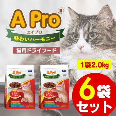 A Pro 味わいハーモニー まぐろとかつお味 2kg×6袋セット(久留米市)