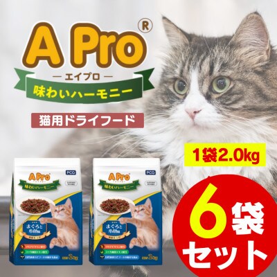 A Pro 味わいハーモニー まぐろと子魚味 2kg×6袋セット(久留米市)