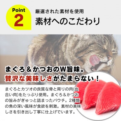 金まぐろ 猫用パウチ(ササミ入り)160g×48袋(久留米市)