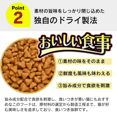 おいしい食事 猫用 ドライフード(まぐろ味ミックス)7kg(久留米市)