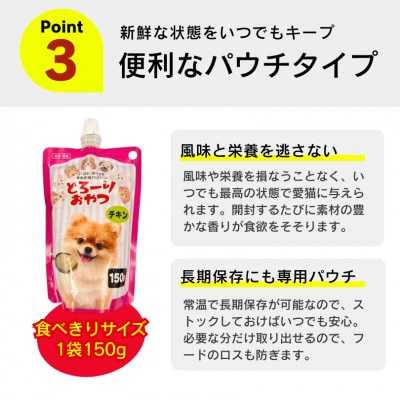 とろーりおやつ 犬用(チキン&チーズ入り)150g×48個(久留米市)
