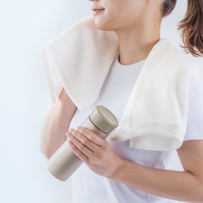 【3枚入り】コットンとポリ乳酸が織りなす高吸水・抗菌・消臭タオルBio Towel(フェイスタオル)