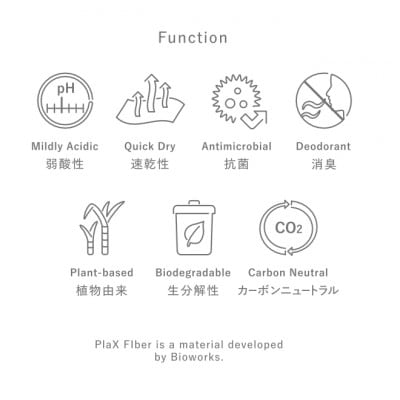 植物由来で肌に優しい抗菌・消臭ルームウェア半袖Tシャツ Sサイズ