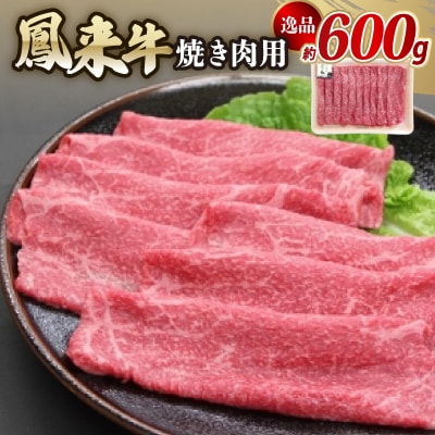 逸品鳳来牛(焼き肉用) ふるさと納税限定品　約600g