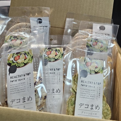 HEALTHY&POP 玄米とお豆のぽんせんべい