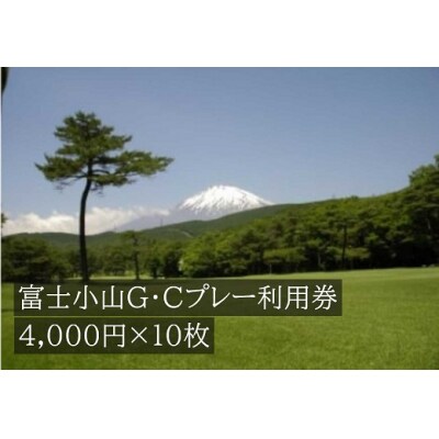 富士小山G・Cプレー利用券　10枚 【小山町内 ゴルフ場 共通利用券】