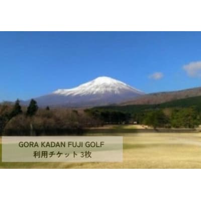 GORA KADAN FUJI GOLF利用チケット 3枚