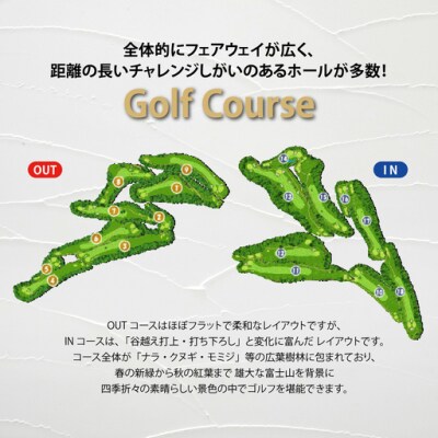東富士カントリークラブ　ゴルフプレー利用券 10枚 【小山町内 ゴルフ場 共通利用券】