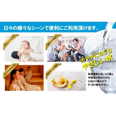 【定期便3か月コース】富士山の天然水500mlラベルレス×24本入×3回