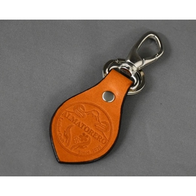 ALMATOREROレザーキーホルダー　シルバー