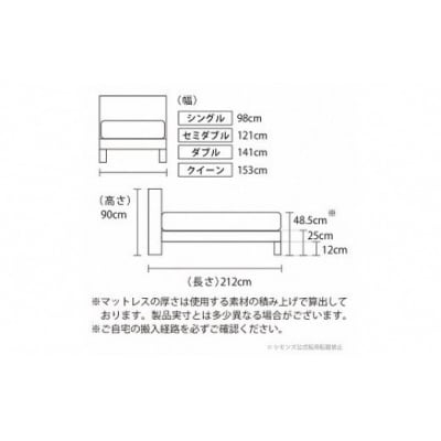 【シモンズ】ベッド シングル ミディアム