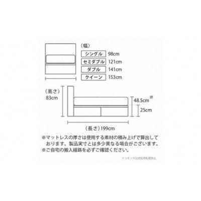 【シモンズ】ベッド ダブル ミディアム
