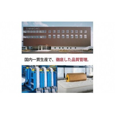 シモンズ/クイーンベッドリュクスプラッシュピロートップダブルクッションAA21LP1