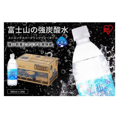 【定期便12か月コース】富士山の強炭酸水500ml×24本入×12回134L1