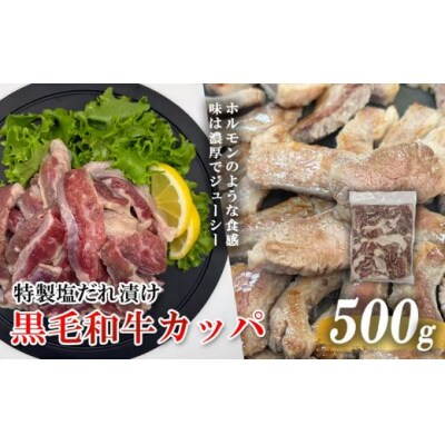 黒毛和牛カッパ(肉ホルモン) 特製塩だれ漬け 500g