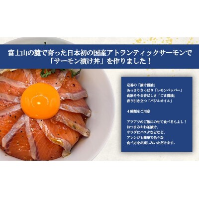 小山町産アトランティックサーモン レモンペッパー漬け丼 国産(約110g×4P)