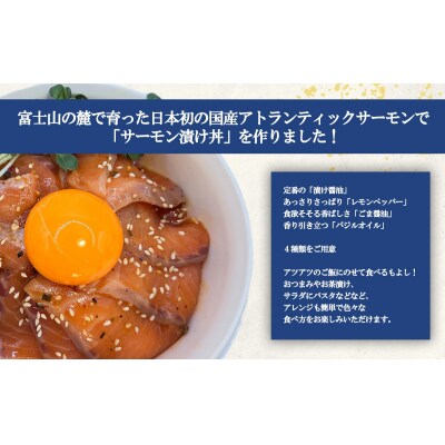 小山町産アトランティックサーモン ごま醤油漬け丼(約110g×4P)