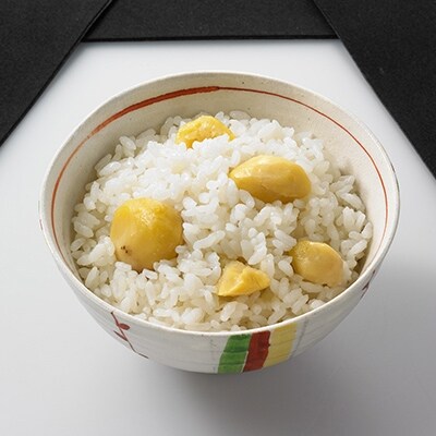 今年採れた熊本やまえ村の栗　栗ご飯2個セット