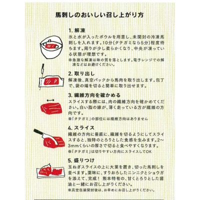 【カナダ産国内肥育】熊本直送　馬刺し　ブロック肉　大トロ　500g(山江村)