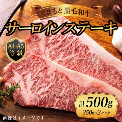 【A4～A5】くまもと黒毛和牛サーロインステーキセット　500g(250g×2枚)(山江村)
