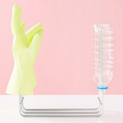 [ハナウタ] おしゃれなステンレス製キッチン用品 キッチンハンガー シルバー【010P005】