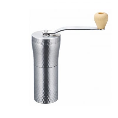 セラミック ステンレス コーヒーミル(槌目) キャンプ用品 アウトドア用品 【010P031】