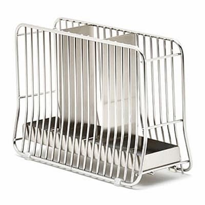 [ハナウタ] おしゃれなステンレス製キッチン用品 ツールスタンドL シルバー【012P006】
