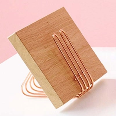 [ハナウタ] おしゃれなステンレス製キッチン用品 キッチンスタンド ローズゴールド【013P026】