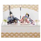 [隆和堂] お雛様 雛人形(ひな人形) 11号白金彩収納飾りセット 211PF02【256P001】