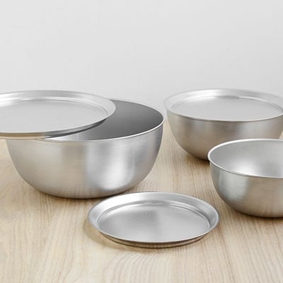 キズが目立ちにくい ステンレスボウル&プレート6点セット
