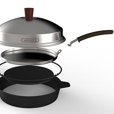 [APELUCA] アウトドアに ピザオーブンポット PIZZA OVEN POT【030P005】