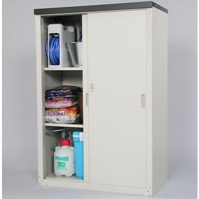倉庫 物置 便利 家庭用収納庫 132cm [グリーンライフ] 【055P014】