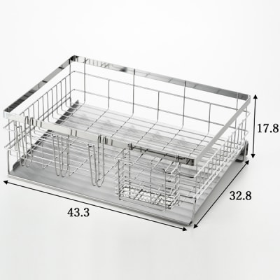 [内山産業] ステンレス製キッチン用品 水切りラック キッチン収納 お皿ラック 【012P018】