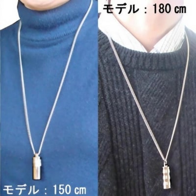 プラチナ ダイヤモンド合計0.2ct ネックレス(四角/スクエア)（4