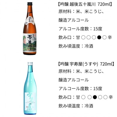 日本酒飲み比べ8本セット(720ml×7本、500ml×1本) [福顔酒造] 【057P003】