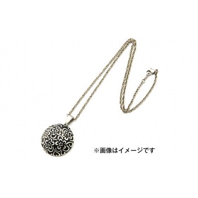 純チタンネックレス 花玉(ハナダマ)平 大・黒 [leger(レジエ)]【052P004】