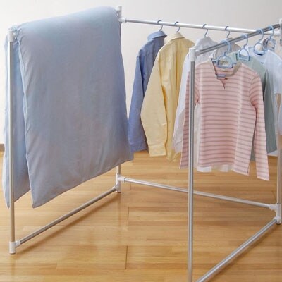 折りたたみふとん干し 持ち運べる軽量アルミ製 省スペース 布団干し 布団乾燥【024P015】