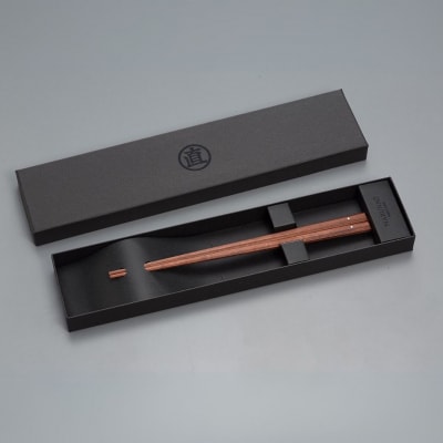 特上八角箸(はし) 紫檀 220mm 箸 22cm 贈答用箸 無塗箸 [マルナオ]【019P006】