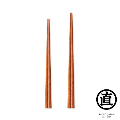 夫婦セット ペア箸 23.5cm 22cm 上箸 八角箸 紫檀 [マルナオ]【015P081】