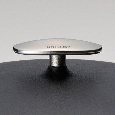 [UNILLOY(ユニロイ)] キャセロール(ホーロー鍋) 20cm くろがね【065P005】