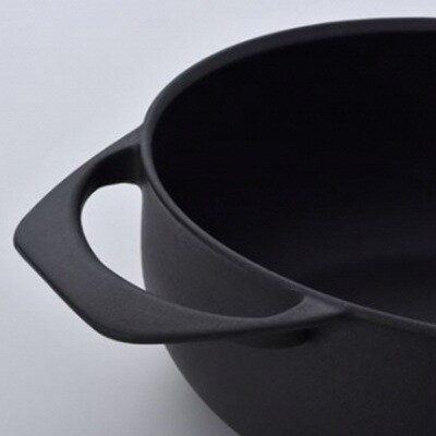 [UNILLOY(ユニロイ)] キャセロール(ホーロー鍋) 20cm くろがね【065P005】