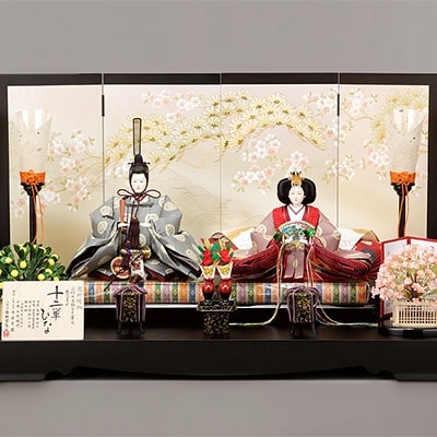 [隆和堂] 伝統工芸士作 お雛様 雛人形(ひな人形) 金彩山桜 雛祭り【1086P01】