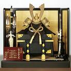 [隆和堂] 伝統工芸士作 節句人形(五月人形) 兜12号平飾りセット【660P001】