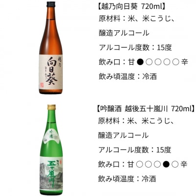 晩酌おすすめ日本酒飲み比べ720ml×6本セット  吟醸 特別本醸造 [福顔酒造]【019S008】