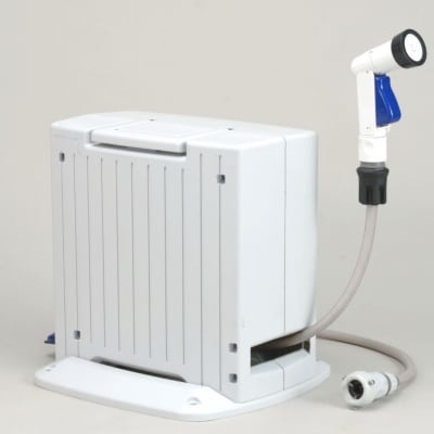 ホースリール20m 蛇口コネクタセット 散水用品 洗浄 洗車 [グリーンライフ]【025S005】